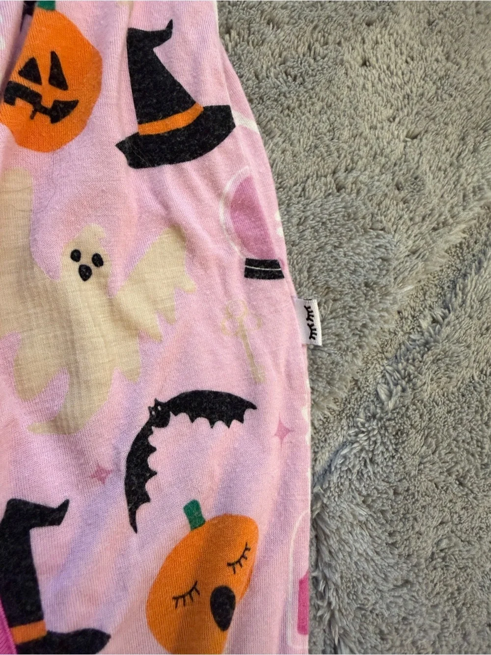 Littlesleepies 6-12 Months Halloween Themed Baby Pajamas with Zipper
